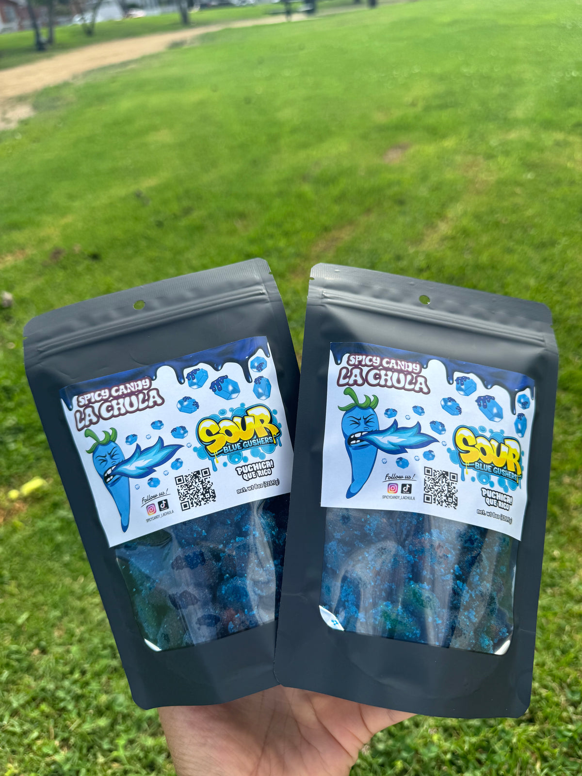 Sour Blue Razz Gushers