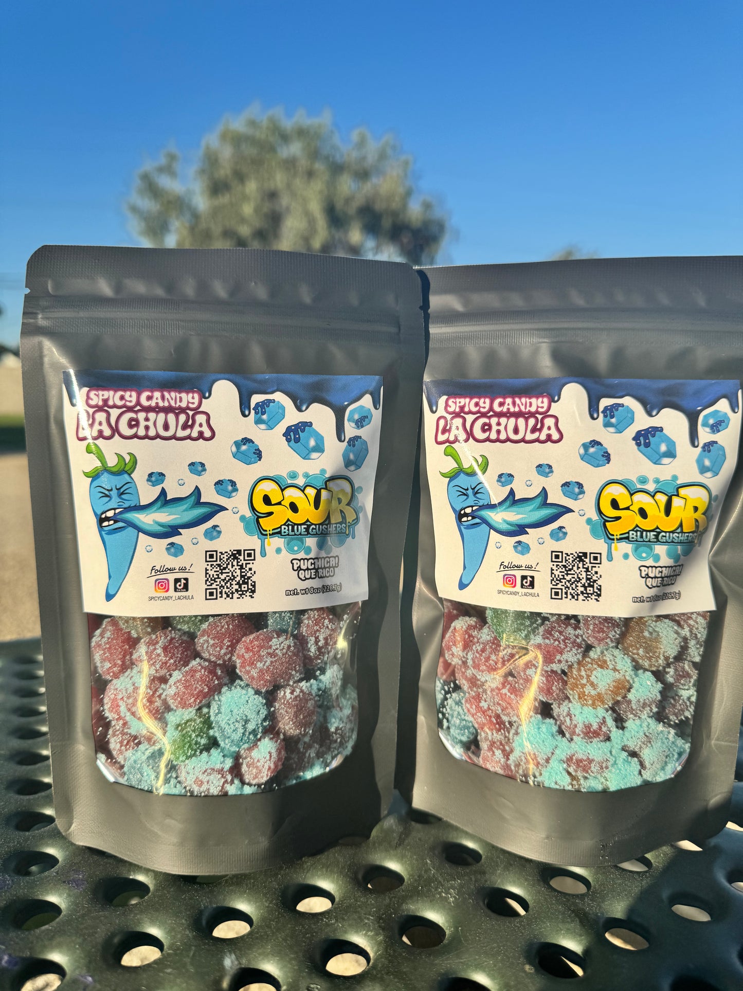 Sour Blue Razz Gushers