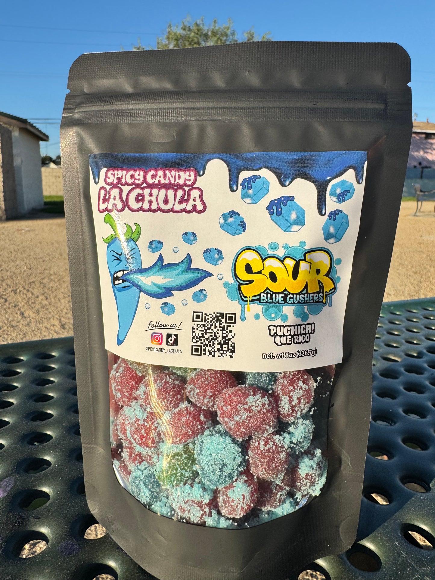 Sour Blue Razz Gushers